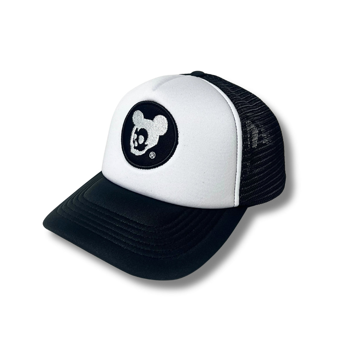 "Patch Logo Trucker" Cap (Black/White Color)