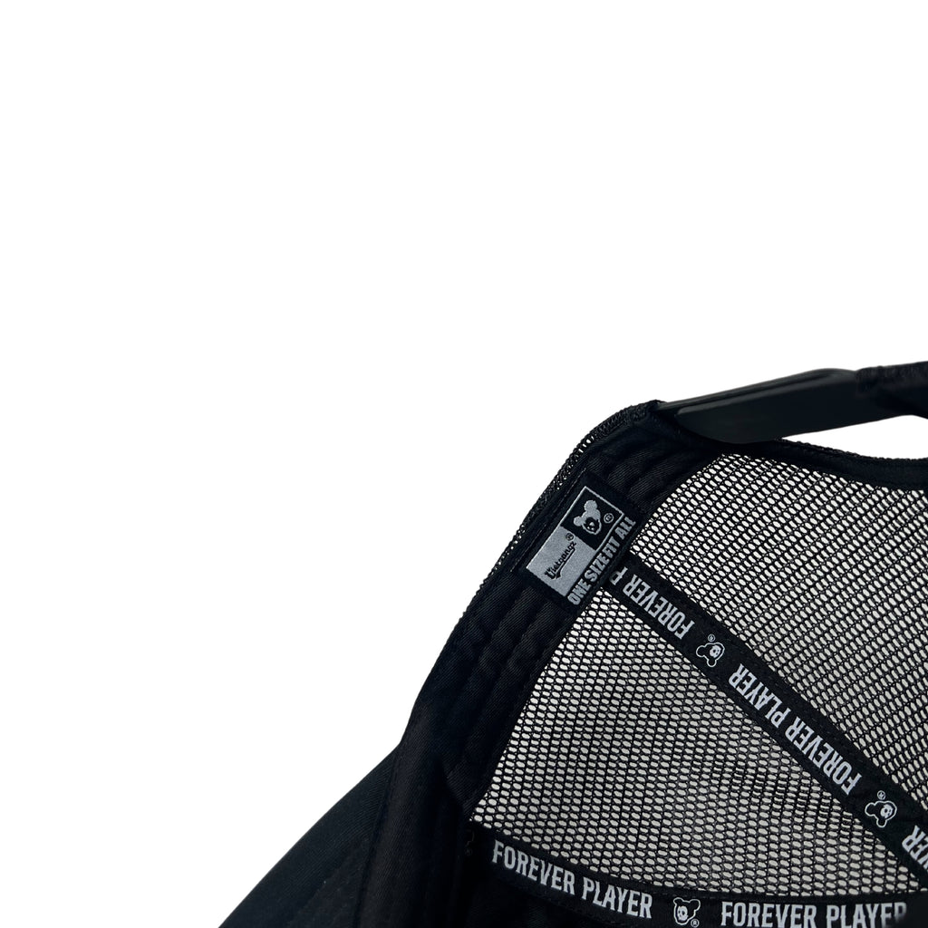 "Patch Logo Trucker" Cap (Black/White Color)