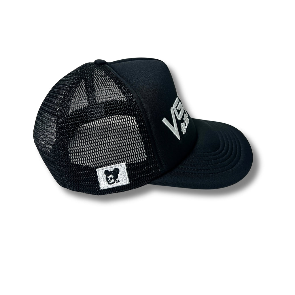 "JP Trucker" Cap (Black/White Color)